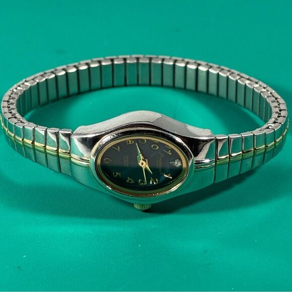 Precision by GRUEN GP418L Diamond Quartz Women's Watch Sz. 6.2"‎ New Battery - Picture 2 of 4